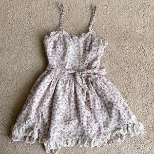 Tripp NYC Skull Print Mini Ruffle Dress